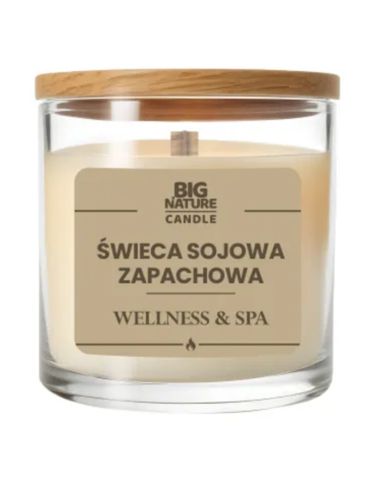 Świeca sojowa wellness & spa 155 g | Big Nature