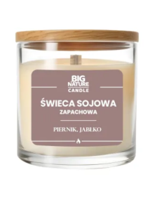 Świeca sojowa piernik, jabłko 155 g | Big Nature