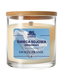 Świeca sojowa świeże pranie 155 g | Big Nature