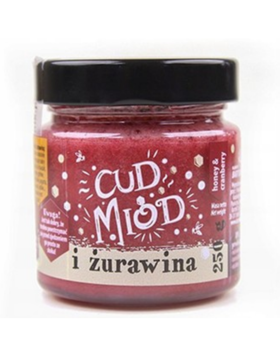 Cud miód i żurawina 250 g | Sądecki Bartnik