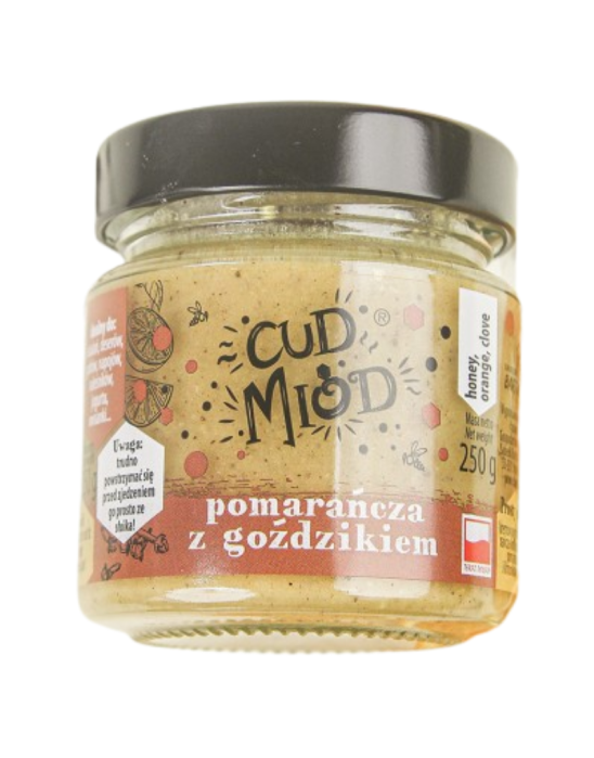 Cud miód i pomarańcza z goździkiem 250 g | Sądecki Bartnik