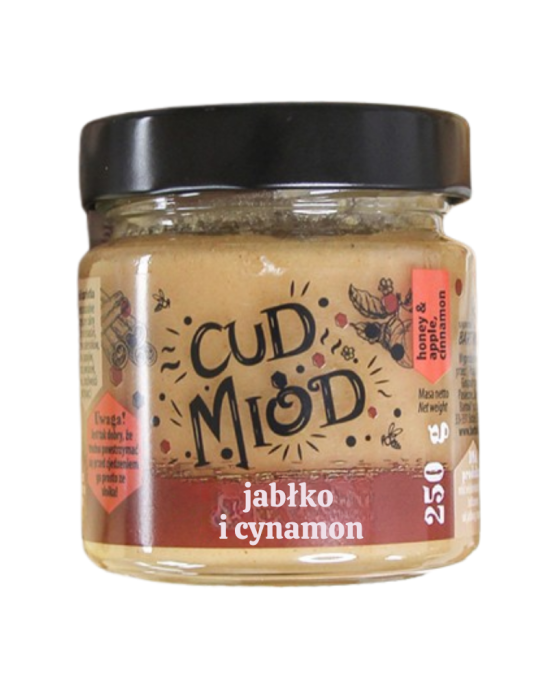 Cud miód jabłko i cynamon 250 g | Sądecki Bartnik