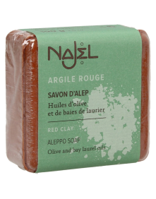 Mydło z Aleppo z czerwoną glinką 100 g | Najel