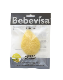 Gąbka konjack żółta cytrynowa 1 szt | Bebevisa