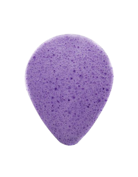 Gąbka konjac do twarzy kropla lawenda 8,5 x 7 cm | Bebevisa