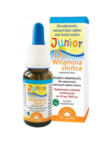 Witamina słońca D3 junior 800 j.m. 20 ml | Dr. Jacob's