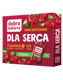 Mini batoniki dla serca wiśnia 6x17g | Dobra Kaloria
