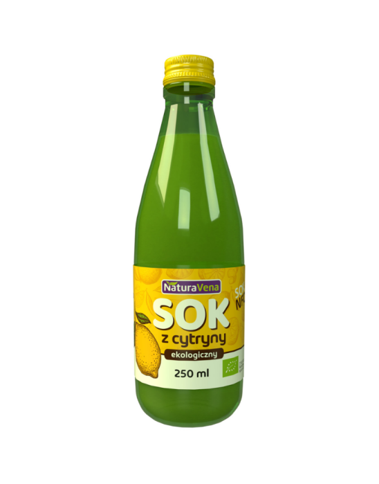 Ekologiczny sok z cytryny NFC 250 ml | NaturaVena
