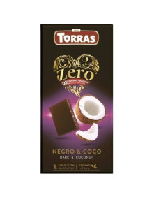 Czekolada gorzka z kokosem bez dodatku cukru 125 g | Torras