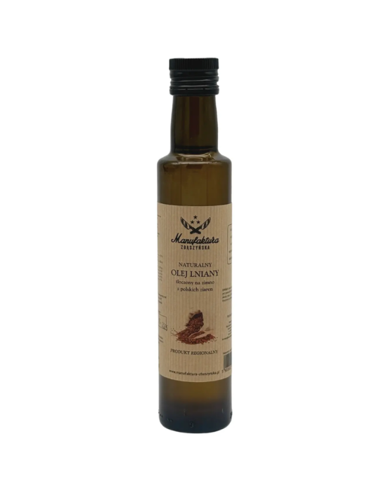 Olej Lniany 250 ml | Manufaktura Zbąszyńska