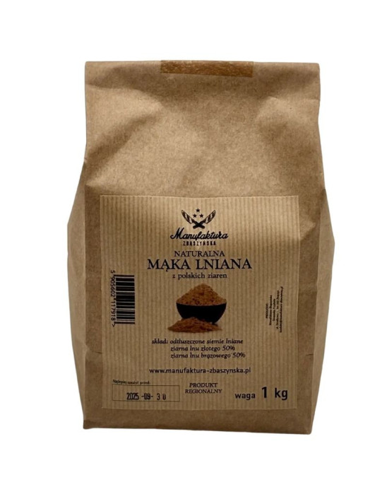 Mąka lniana 500 g | Manufaktura Zbąszyńska