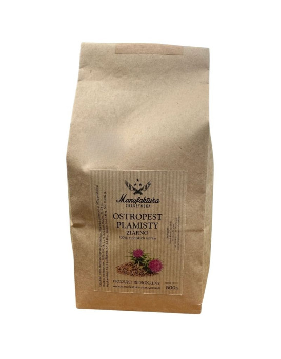 Ostropest plamisty ziarno 500 g | Manufaktura Zbąszyńska