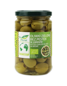 Oliwki zielone bez pestek w zalewie 280 g | Bio Planet