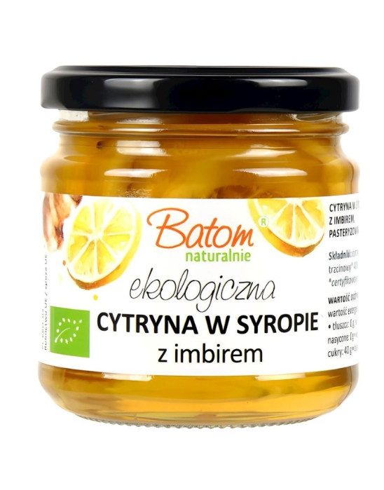 Cytryna w syropie z imbirem 220 ml | Batom