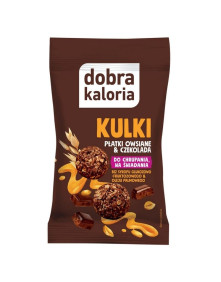 Kulki płatki owsiane i czekolada 40 g | Dobra Kaloria