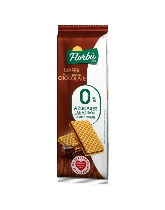 Wafelki nadziewane kakaowe bez dodatku cukru 150 g | Florbu