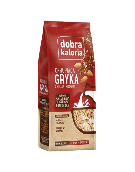 Chrupiąca gryka z migdałami 100 g | Dobra Kaloria