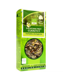 Herbatka ekologiczna polecana przy cukrzycy 50 g | Dary Natury