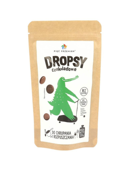 Dropsy czekoladowe bez glutenu 200 g | Pięć Przemian