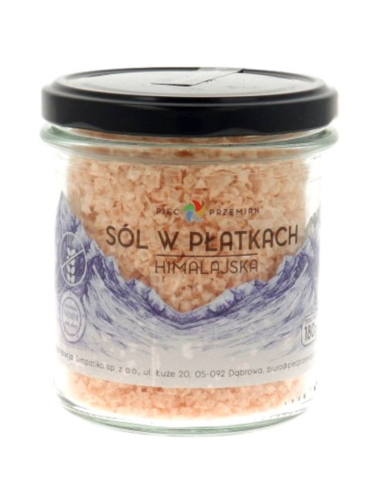 Sól himalajska w płatkach 180 g | Pięć Przemian