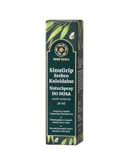 SinuGrip srebro koloidalne spray do nosa 30 ml | Herbal Medica