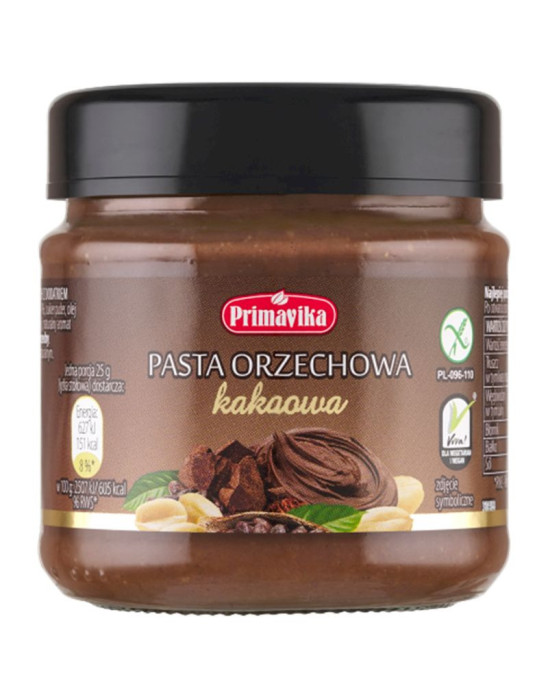 Pasta z orzeszków arachidowych z dodatkiem kakao 190 g | Primavika