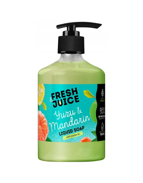 Mydło w płynie yuzu & mandarin z olejkiem jojoba 460 ml | Fresh Juice
