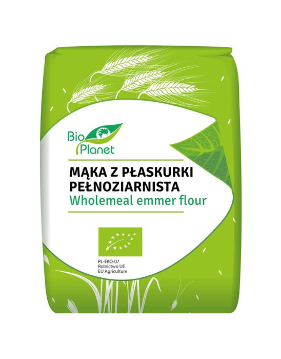 Mąka z płaskurki pełnoziarnista 1 kg | Bio Planet