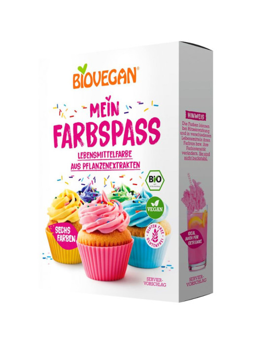 Bio barwniki w proszku bezglutenowe 6x8 g | Biovegan