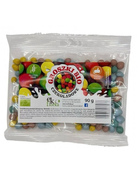 Bio groszki czekoladowe bezglutenowe 90 g | Eko Florka
