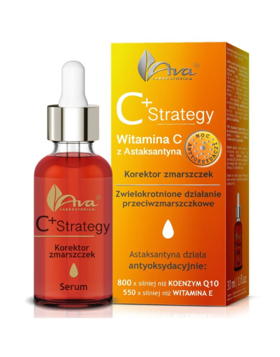 C+ strategy korektor zmarszczek witamina C z astaksantyną 30 ml | Ava Laboratorium