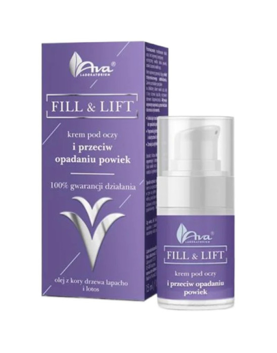 Fill & lift krem pod oczy i przeciw opadaniu powiek 15 ml | Ava Laboratorium