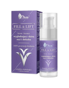 Fill & lift krem-booster wygładzający skórę szyi i dekoltu 30 ml | Ava Laboratorium