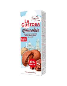 Kruche ciasteczka z nadzieniem czekoladowym 150 g | La Gustosa