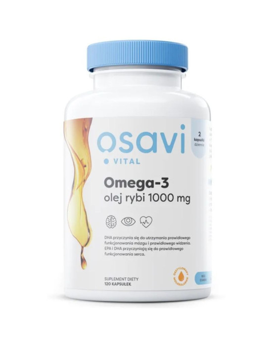Omega-3 olej rybi 1000 mg 120 kaps | Osavi