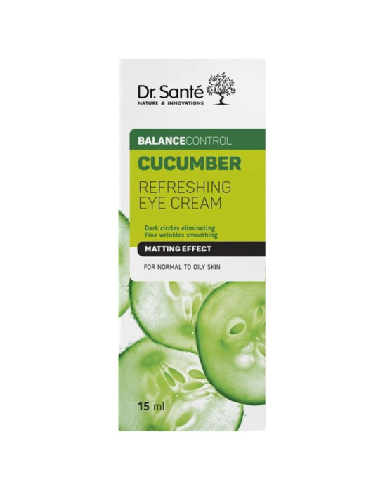 Odświeżający krem pod oczy ogórek 15 ml | Dr. Sante