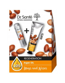 Zestaw z olejem arganowym krem do rąk 30 ml + pomadka do ust 1 szt | Dr. Sante