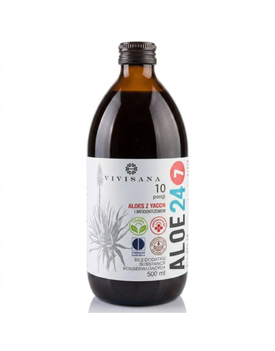 Sok Aloesowy z yacon i miodokrzewem 500 ml | Aloe 24/7