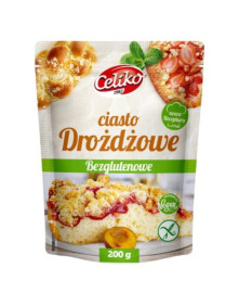 Ciasto drożdżowe bezglutenowe - mieszanka do wypieku 200 g | Celiko