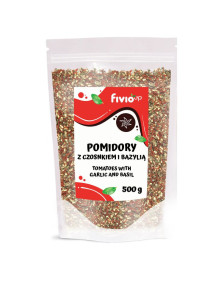 Pomidory z czosnkiem i bazylią 500 g | Fivio