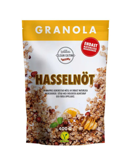 Granola orzechowa z miodem bez cukru 400 g | Clean Eating