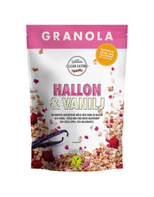 Granola malinowa z wanilią 400 g | Clean Eating