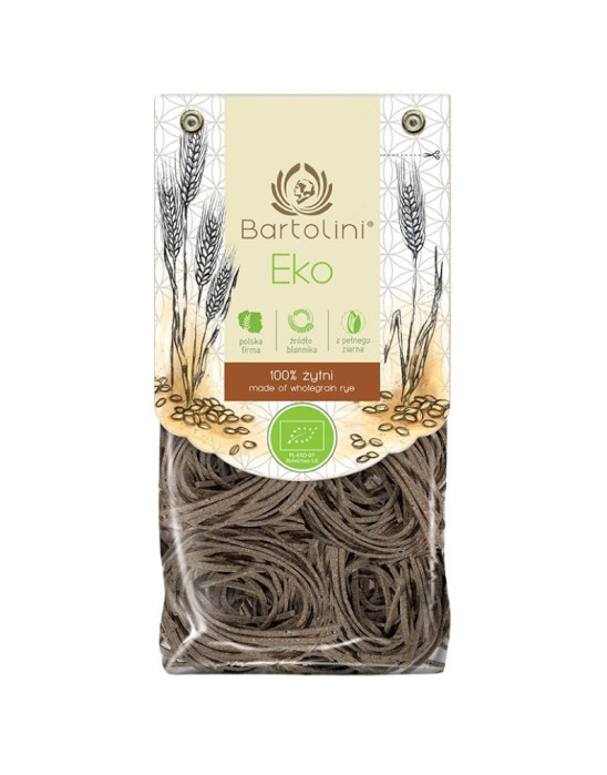 Makaron 100 % żytni pełnoziarnisty 250 g | Bartolini