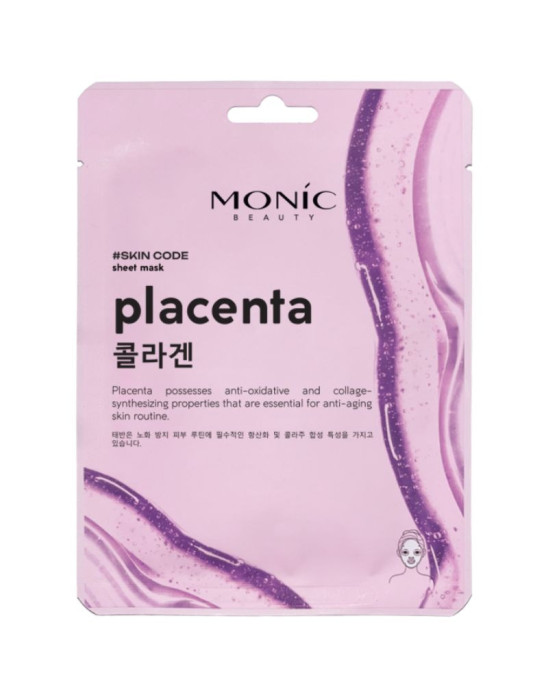 Maseczka w płachcie plancenta 1 szt | Monic Beauty