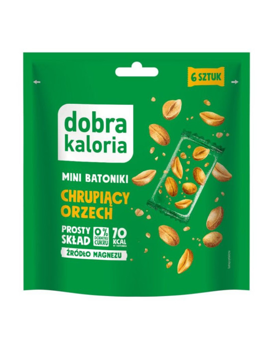 Mini batoniki - chrupiące orzechy 6 szt | Dobra Kaloria