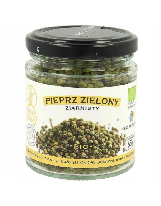 Bio pieprz zielony ziarnisty 65 g | Pięć Przemian