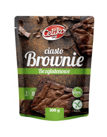 Koncentrat ciasta bezglutenowego w proszku Brownie 300 g | Celiko