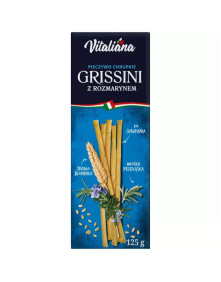 Paluszki chlebowe grissini z rozmarynem 125 g | Vitaliana