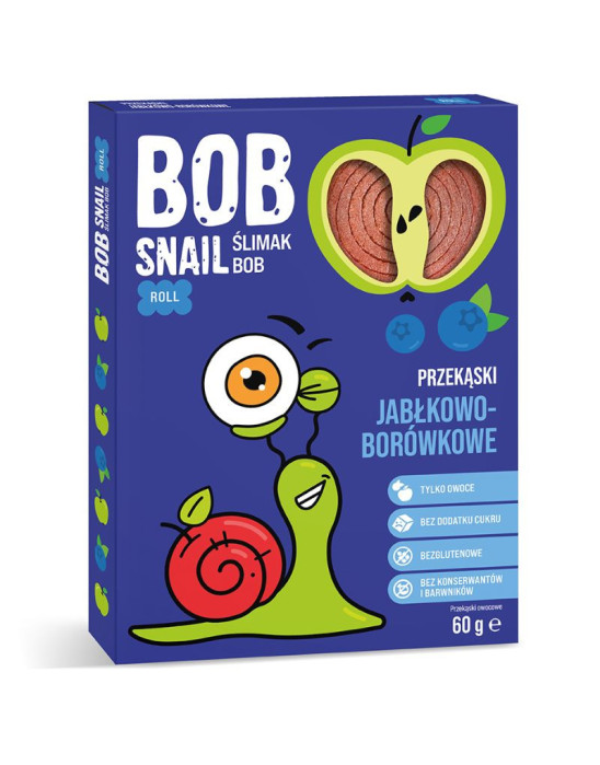 Przekąska jabłkowo-borówkowa 60 g | Bob Snail