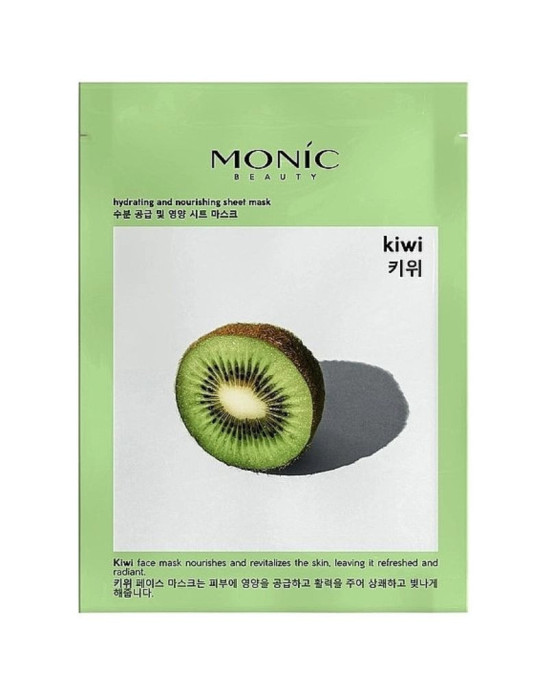 Maseczka w płachcie kiwi 1 szt | Monic Beauty